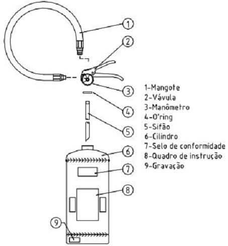 Extintor de IncÃªndio - BC 04 KG (PORTÃTIL) 20-B:C